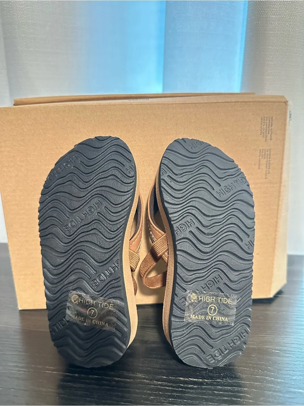 Children's Tan Adjustable Strap Sandals
